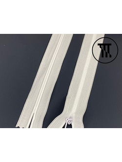 Молния потайная, цв. Белый, дл. 60 см