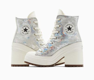 Converse Chuck 70 De Luxe Heel Metallic Silver