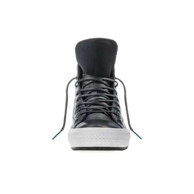 Черно-белые высокие кожаные кеды Converse All Star Chuck Taylor Leather Black WP Boot 157492C купить