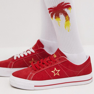 Converse one star rouge deals