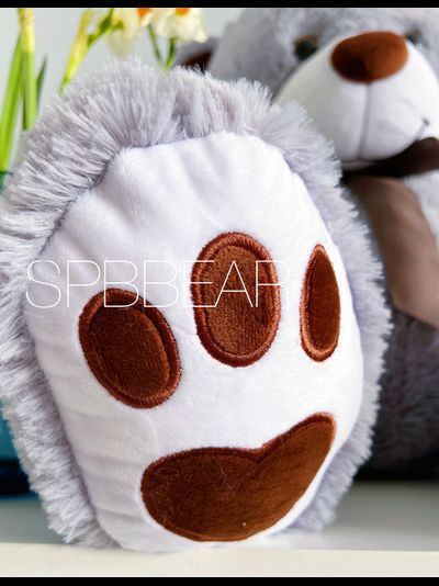 Плюшевый медведь 110 см серый Тони