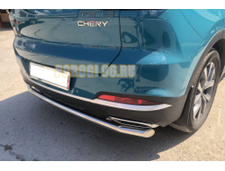 Защита заднего бампера d60 для Chery Tiggo 7 Pro 2021-