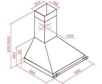 Вытяжка купольная Teka DОB 60 VB (ВАНИЛЬ С РЕЛЕНГОМ) 40495430