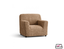 Чехол на кресло Микрофибра Премиум Капучино. Защита мягкой мебели от животных. ИТАЛИЯ