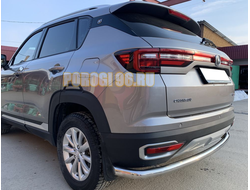 Защита заднего бампера угловая большая d60 для Changan CS35 Plus (2019-...)
