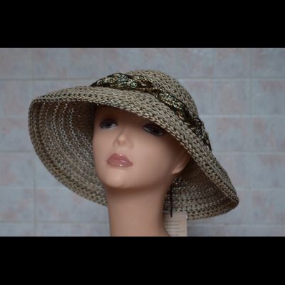 Шляпа из соломки женская Vizio Италия 5729 FF 2