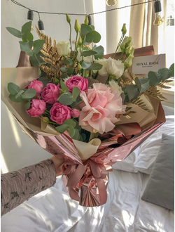 «золотистый папоротник» с розами