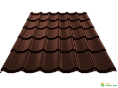 Металлочерепица Супермонтеррей RAL8017 (Шоколадно-коричневый), кв.м.