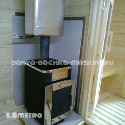 Квадро баня-бочка 5.8 метра.