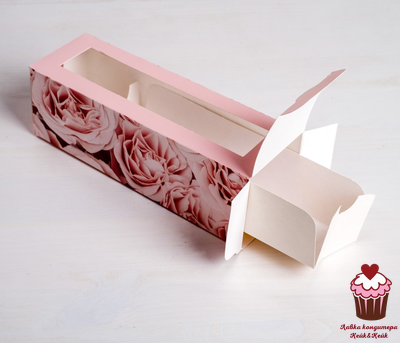 Коробка для макарон «Love», 18х5,5х5,5 см