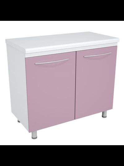 Тумба металлическая медицинская с полкой на опорах ТМД-2.0 Люкс