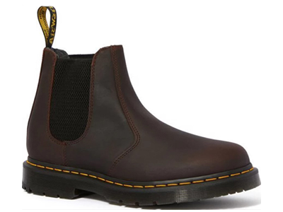 DR. MARTENS CHELSEA LEONORE КОРИЧНЕВЫЕ С МЕХОМ