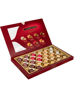 Шоколадные конфеты А.Коркунов ассорти темного и молочного шоколада 256 г