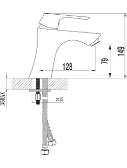 Смеситель на раковину Lemark Лемарк LM4506C Unit Юнит