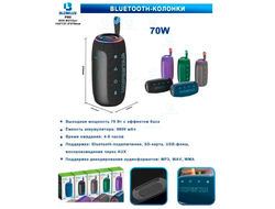 Портативная Bluetooth колонка Hopestar P90 70W (Black)