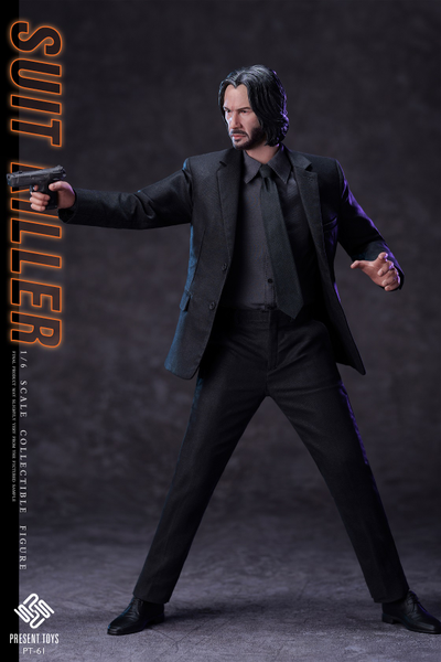 Джон Уик (Киану Ривз, "Джон Уик") - Коллекционная ФИГУРКА 1/6 scale Suit killer (PT-sp61) - PRESENT TOYS