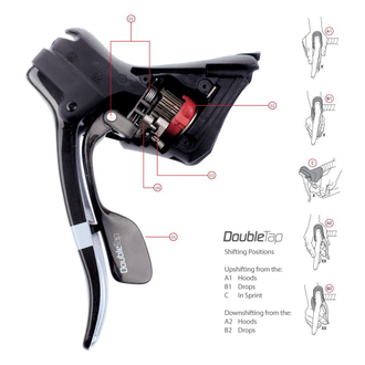 Комборучки SRAM Apex SB-APX-A1, левая+правая, 2х10 скоростей, 00.7015.164.020/010