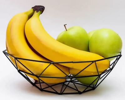 Корзина для фруктов сетка лофт черная d 26