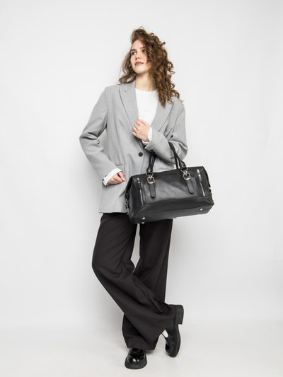 Кожаная дорожная сумка Ravenna Premium black (арт. 4047-51)