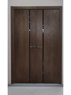 Межкомнатная Дверь КАМЕЛИЯ К10 тон 45 шпон вертикальный