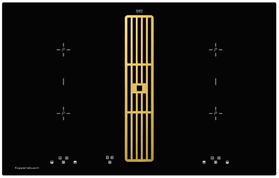 Индукционная варочная панель с вытяжкой Kuppersbusch KMI 8500.0 SR Gold