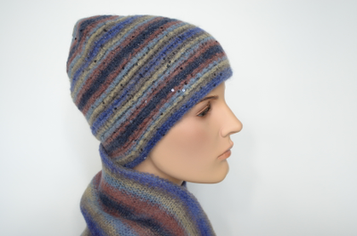 Итальянская шапка Визио зима 2023 и шарф Vizio Италия