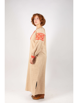 Платье славянское из крапивы  "Макошь Алатырь"