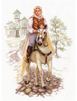 Набор для вышивания &quot;Алиса&quot; 4-17 Юноша на белом коне