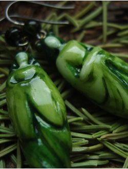 Комплект фарфоровых украшений "Лесная принцесса"