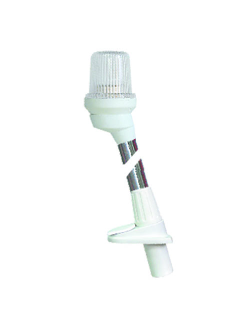 Круговой огонь на врезной мачте 105см Lalizas Pole Light 30333 видимость 2 мили 12В 10Вт 360° для судов до 12м белый с белым корпусом