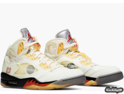 Off-White x Nike Air Jordan 5 Retro SP TD 'Sail' (40-45)
