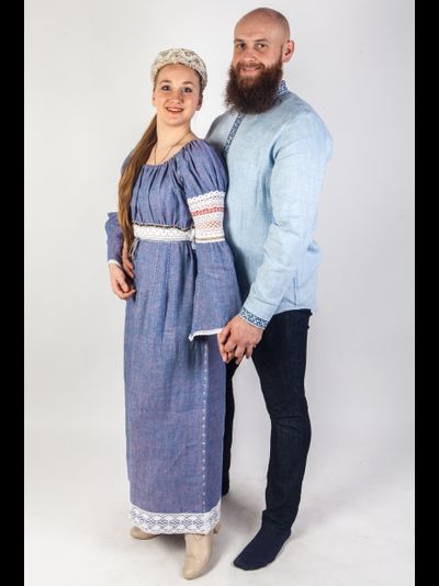 Платье льняное "На любовь"