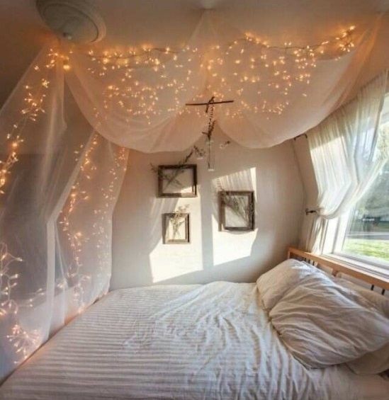 зображення як прикрасити спальню до Нового року