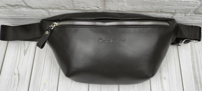 Кожаная поясная сумка Canello black (арт. 7004-01)