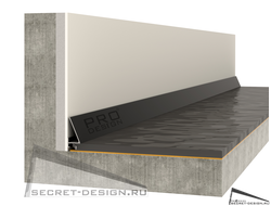 ПЛИНТУС CORNER 570 PRO DESIGN - черный анодированный