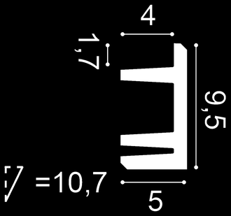 C381 Карниз L3 - 9,5*5*200см