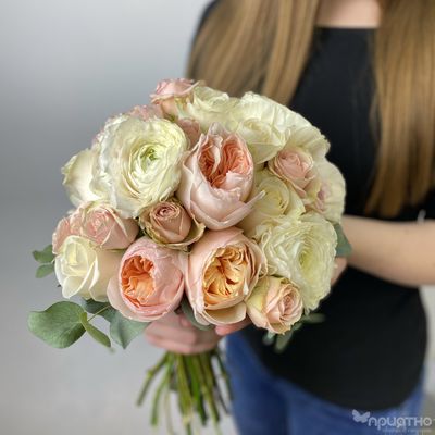 Букет невесты &amp; Бутоньерка № 1356