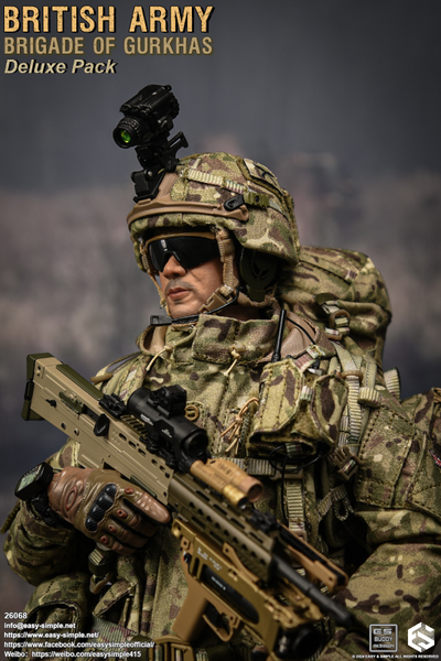 Боец бригады гуркхов Британской армии - Коллекционная ФИГУРКА 1/6 British Army Brigade of Gurkhas Deluxe Pack (26068) - Easy&Simple
