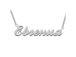 Кулон - подвеска с именем Евгения из серебра 925 пробы