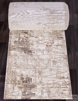 Дорожка ковровая ARMINA 3705A brown-brown / ширина 1,0 м