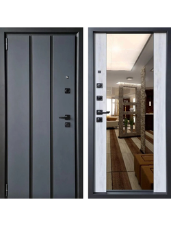 STEEL ART (СТИЛ АРТ) МЕЛИТОПОЛЬ. МОДЕЛЬ 279. ОЦИНКОВАННЫЙ ЛИСТ, цвет ГРАФИТ /ЗЕРКАЛО.