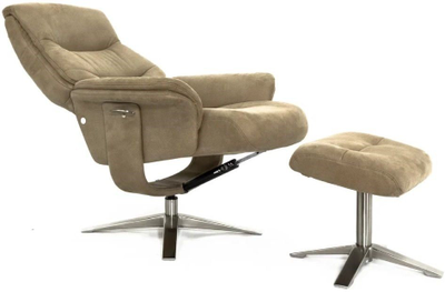 Кресло реклайнер Relax Boss с пуфом для ног