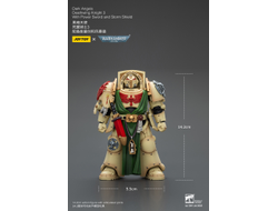 Рыцарь Крыла Смерти Темных Ангелов (Warhammer 40k) - КОЛЛЕКЦИОННАЯ ФИГУРКА 1/18 Dark Angels: Deathwing Knight 3 (JT02502) - JOYTOY