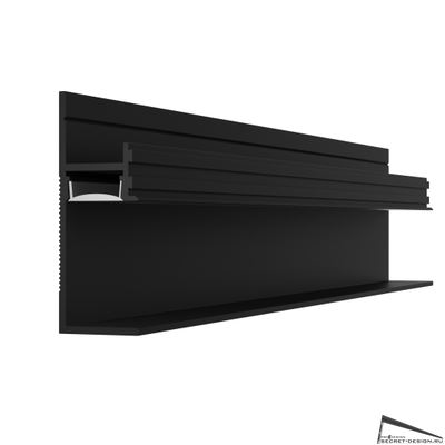 ТЕНЕВОЙ ПЛИНТУС PRO DESIGN - ЧЕРНЫЙ - 7210