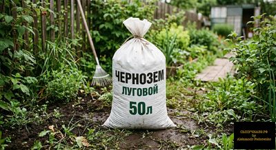 чернозем луговой в мешках