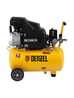 Компрессор воздушный DK1500/24, Х-PRO 1.5 кВт, 230 л/мин, 24 л Denzel