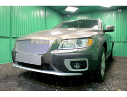 Защита радиатора Volvo XC70 II 2007-2016 chrome верх PREMIUM (устанавливается вместо штатной)
