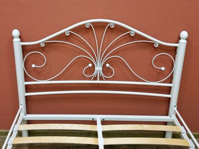 Кровать Фортуна-2 1,6*2,0 белая/ножки белые ш*в*д 1700х1070х2120мм