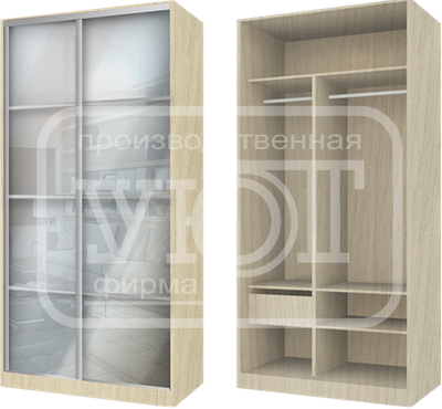 шкаф-купе 2-х створчатый duo-3