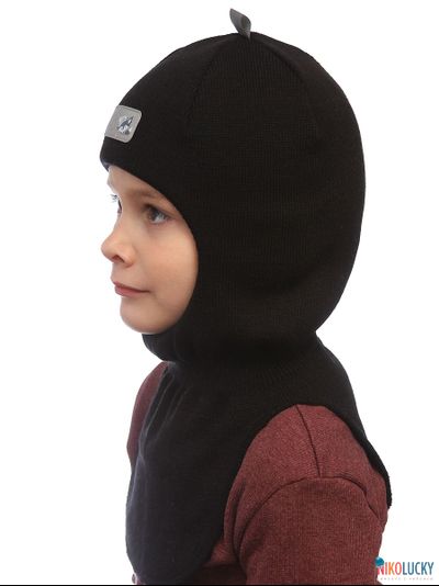 Шапка-шлем &quot;NK&quot;   20101-01, цвет черный р. 50-52
